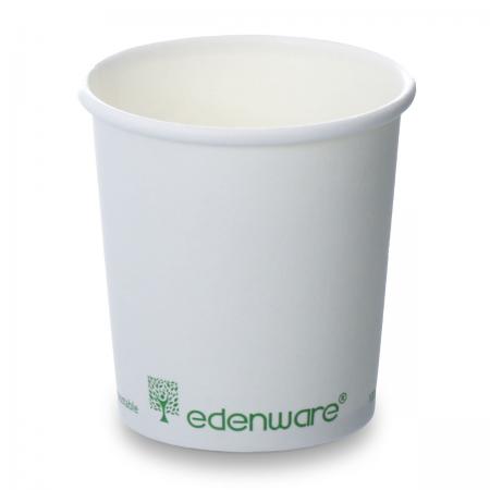 4oz Single Wall Compostable Edenware White Cup (1000)