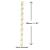 Paper Drinking Straws Gold Star (250)