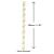 Paper Drinking Straws - White & Gold Stars (250)