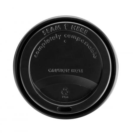 Black Compostable Lids 500