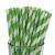 Paper Smoothie Straws - Green Stripe (250)