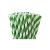 Paper Drinking Straws - Green Stripe (250)