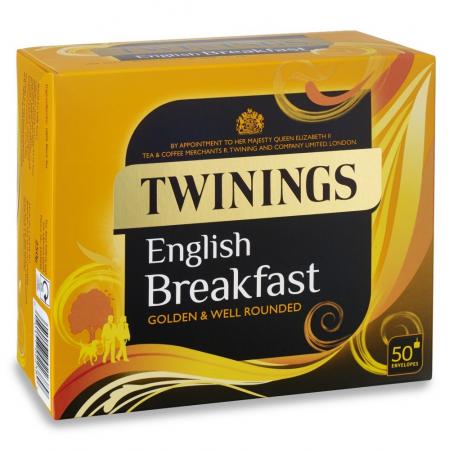 Twinings English Breakfast Envelope Tea (50 bags)