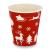 10oz Single Wall Cups - Festive Red Design (100)