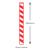 Paper Drinking Straws Individually Wrapped - Red & White (250)