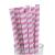 Paper Milkshake Straws - Pink & White (250)