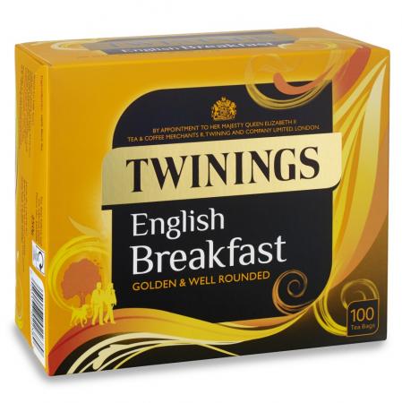 Twinings English Breakfast String & Tag Tea (100 bags)